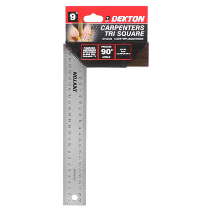 Dekton 9'' Carpenters Tri Square For Carpentry Speed Square Measuring Tool Roofing Triangle Joinery