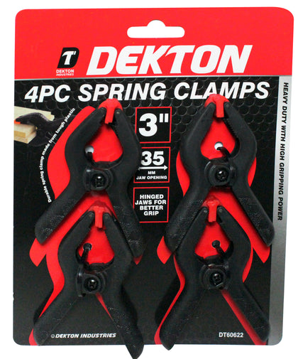 Dekton 4pc Spring Clamps 3''