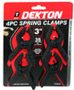 Dekton 4pc Spring Clamps 3''