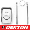 Dekton 3 Piece Magnetic Tool Set Tray Screws Mirror Telescopic Garage Mechanic