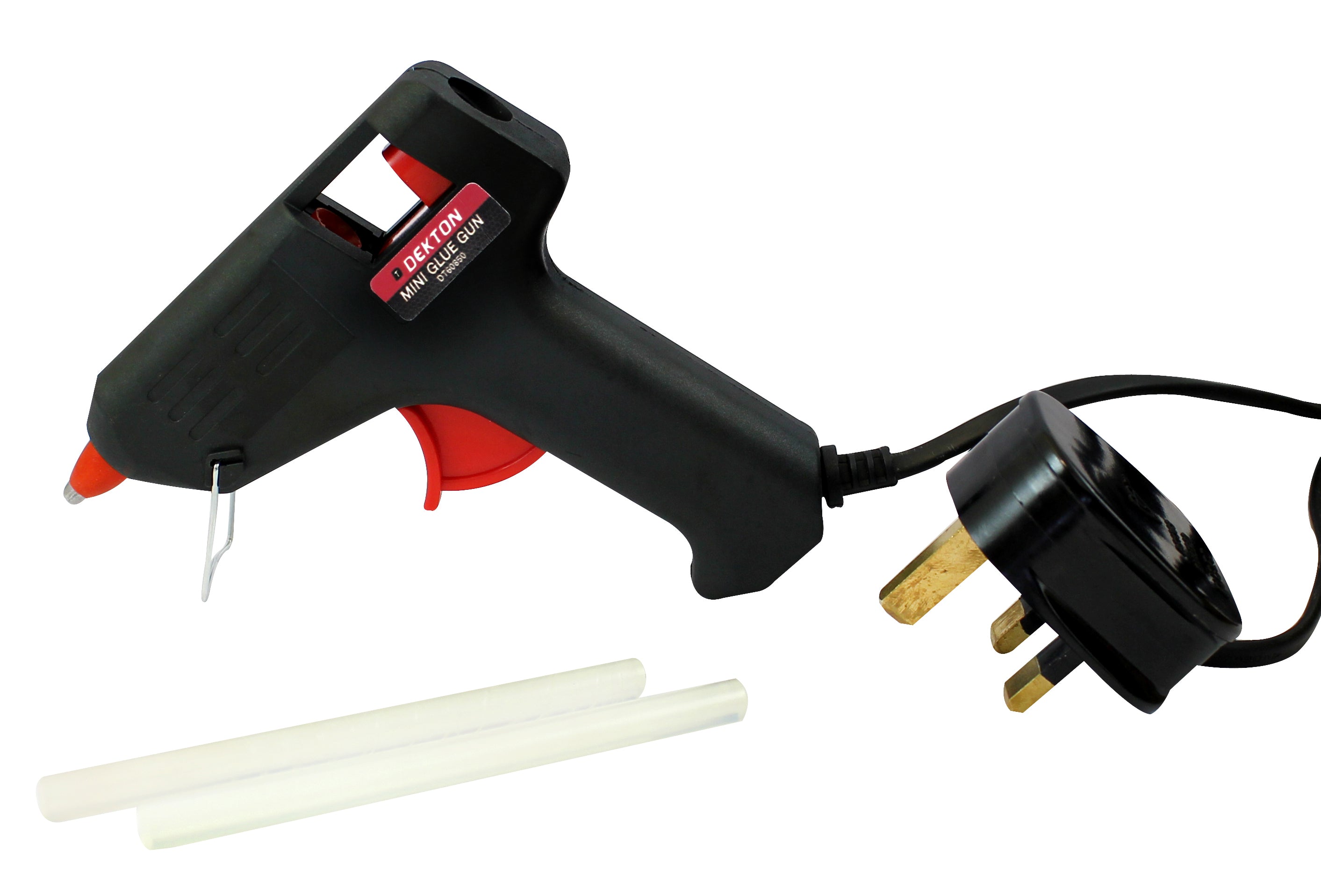 Dekton 10w Mini Hot Melt Glue Gun With Sticks Brass Anti Drip Nozzle DIY Arts