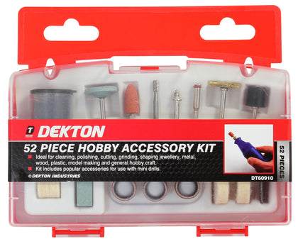 Dekton Hobby Accessory Kit, Set Of 52 Piece Rotary Tool Accessory Kit Abrasive T