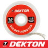 Dekton Solder Soldering Remover 2.5mm x 1.5metre Desoldering Braid Wick