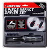 Dekton 5pc Hand Impact Screwdriver Set Professional Workshop Trade Tools