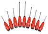 9pc Soft Grip Go Through Screwdriver Set Impact Cap Hammer Thru-Blade Magnetic