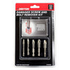 5 pc Damaged Broken Embedded Screw Bolt Remover Kit Professional Deluxe Case