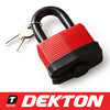 Dekton 65mm Waterproof Padlock Steel Shackle Outdoor Security Lock & Keys