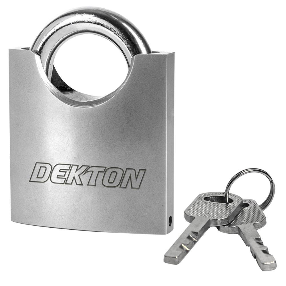 Dekton Heavy Duty Steel Outdoor Security Shed Gate Closed Shackle Padlock 40mm