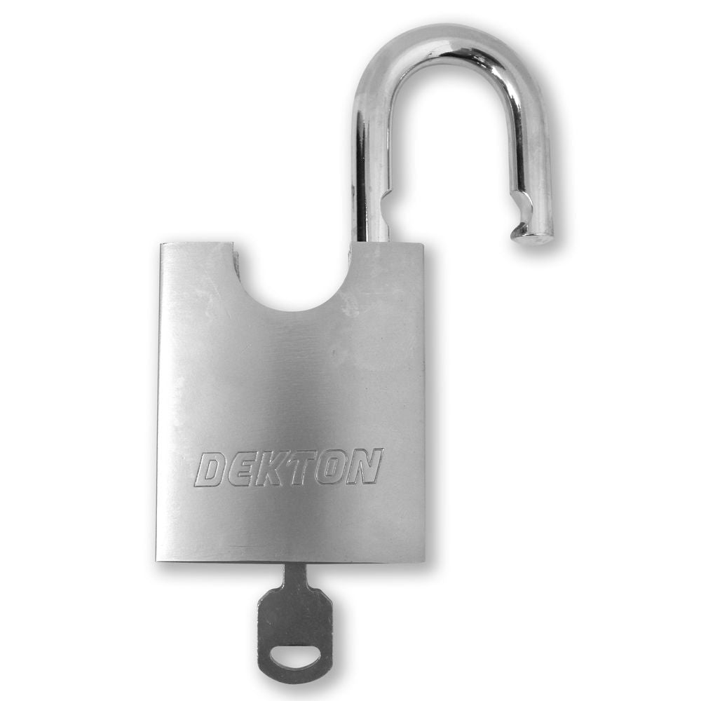 Dekton Heavy Duty Steel Outdoor Security Shed Gate Closed Shackle Padlock 40mm