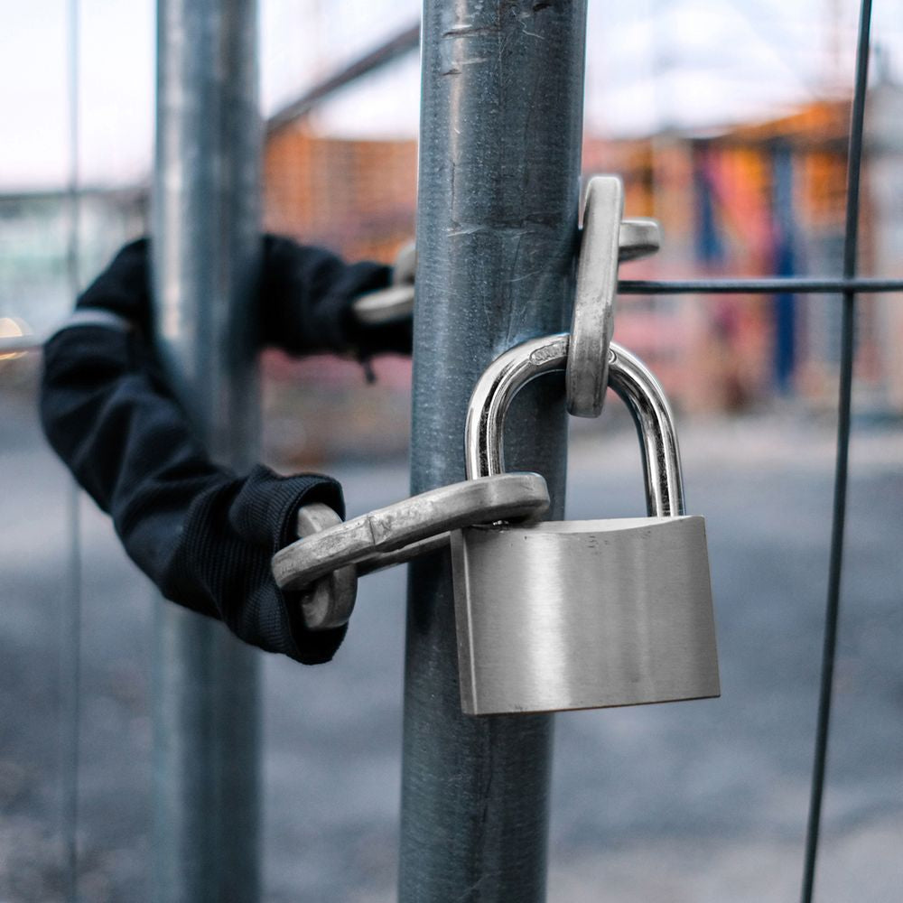 Dekton Snap Shut Hardened Steel Shackle High Security Padlock with 3 Keys 40mm