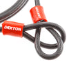 Dekton Waterproof Padlock Steel Shackle Outdoor Security 2.5 Cable Chain Lock