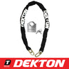 Dekton Security Steel 1m Chain And Padlock Bike Bicycle Motorbike Motorcycle