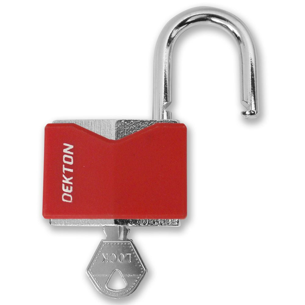 Dekton Protected Security Padlock Steel Shackle 3 Keys 25mm 30mm 50mm Lock