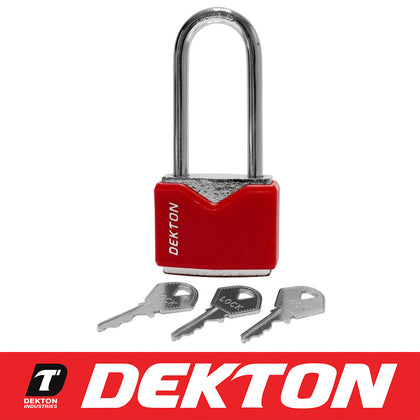 Dekton Heavy Duty Waterproof Steel Outdoor Security Shed Padlock Door Lock 40mm