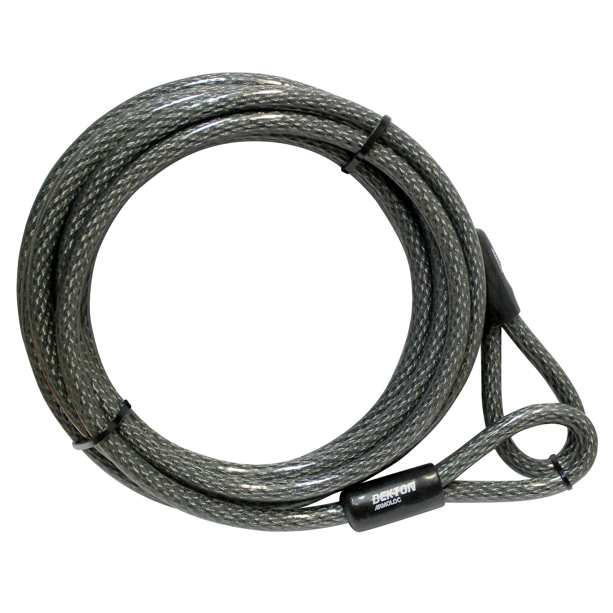Dekton Steel Cable High Security Multi-Function Flexible Bicycle 10mm 4.6m/1.8m