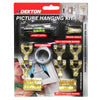 Dekton Picture Hanging Kit 15 Pieces Plus Nails Includes Line Level Mirror Frame