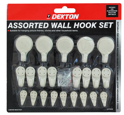 Dekton 22pc Wall Hooks With Nails Hanging Picture Frames, Clocks And Other House