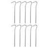 Dekton Pegs Tent Metal Ground Hooks Pins Camping Tarpaulin Gazebo Stakes 10pc