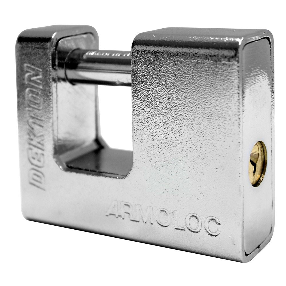 Armoured Steel Shackle Padlock From Dekton 3 Keys High Security 7* 80mm Lock