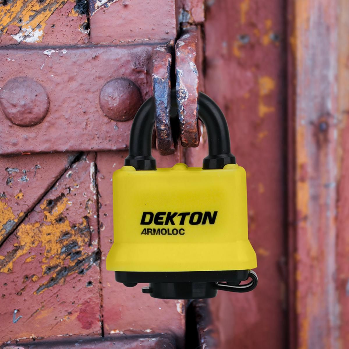 Dekton Steel Laminated 50mm High Security Padlock Weather Resistant with 2 Keys