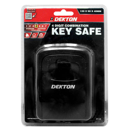 Dekton 4 Digit Combination Key Safe Box Security Lock Storage Protective Cover