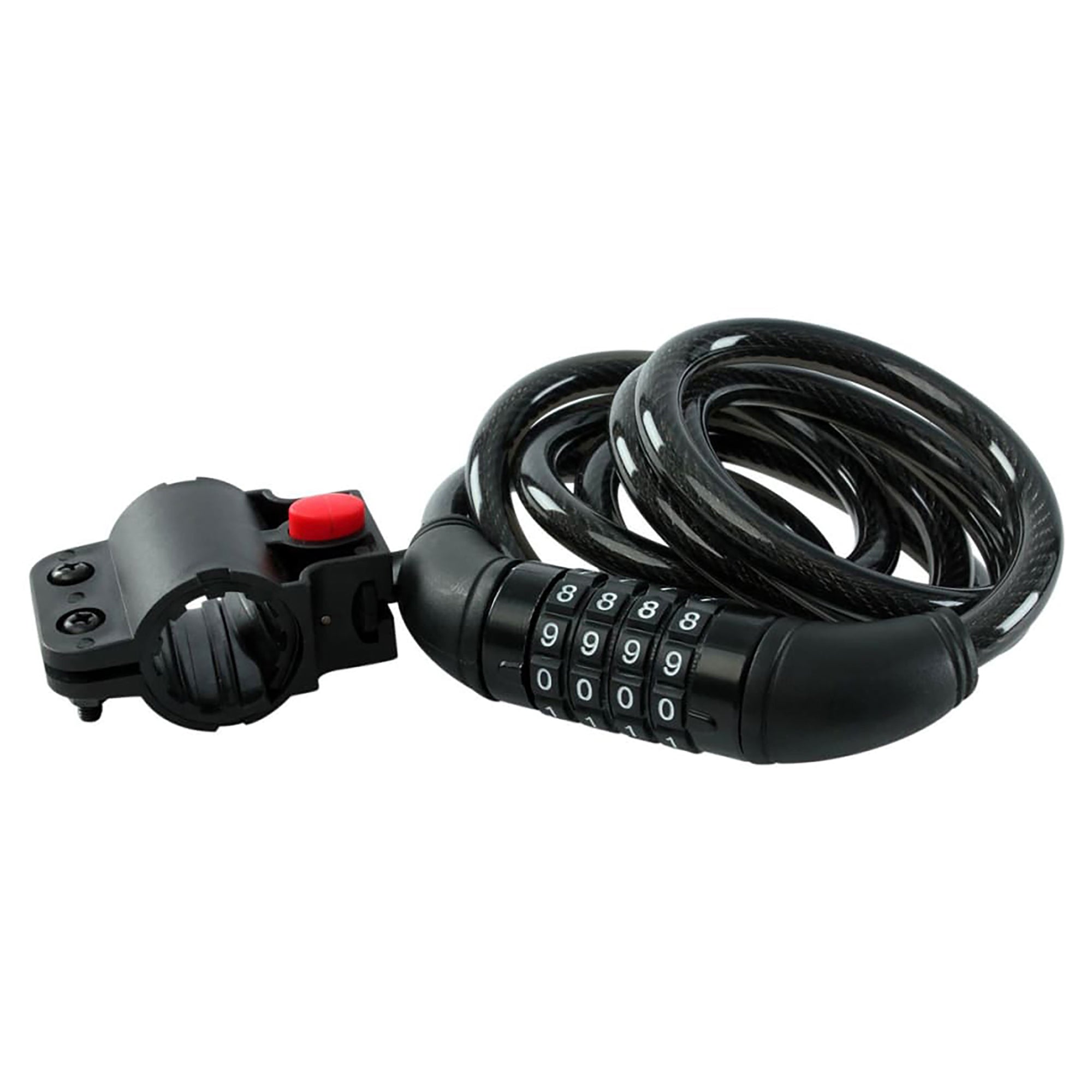 Dekton Cable Lock 10x1200mm 4 Digit Combination 12x1500mm 5 Digit  With Holder