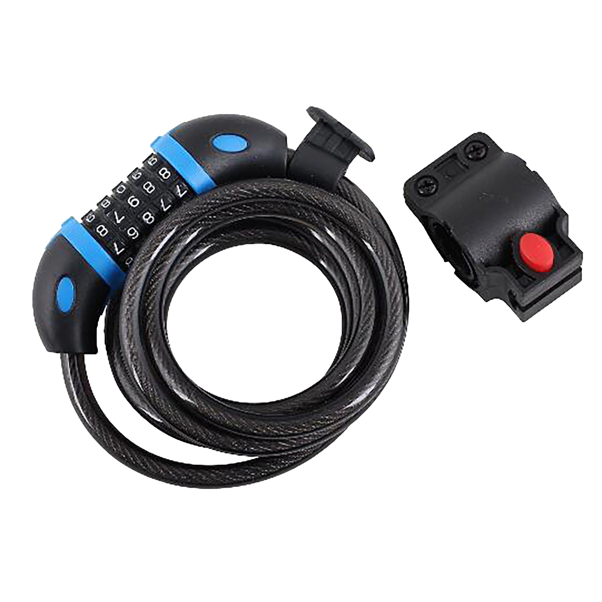 Dekton Cable Lock 10x1200mm 4 Digit Combination 12x1500mm 5 Digit  With Holder