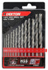 Dekton 13pc Hss Drill Set 2mm To 8mm High Speed Steel Drill Bits, Hss Shank Twis