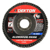 Dekton 115mm Aluminium Oxide Flap Disc Assorted Grit Angle Grinder Arbor Cutting