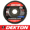 Dekton 115mm Aluminium Oxide Flap Disc Assorted Grit Angle Grinder Arbor Cutting