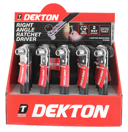 Dekton 1/4'' Hex Drive Right Angle Ratchet Driver