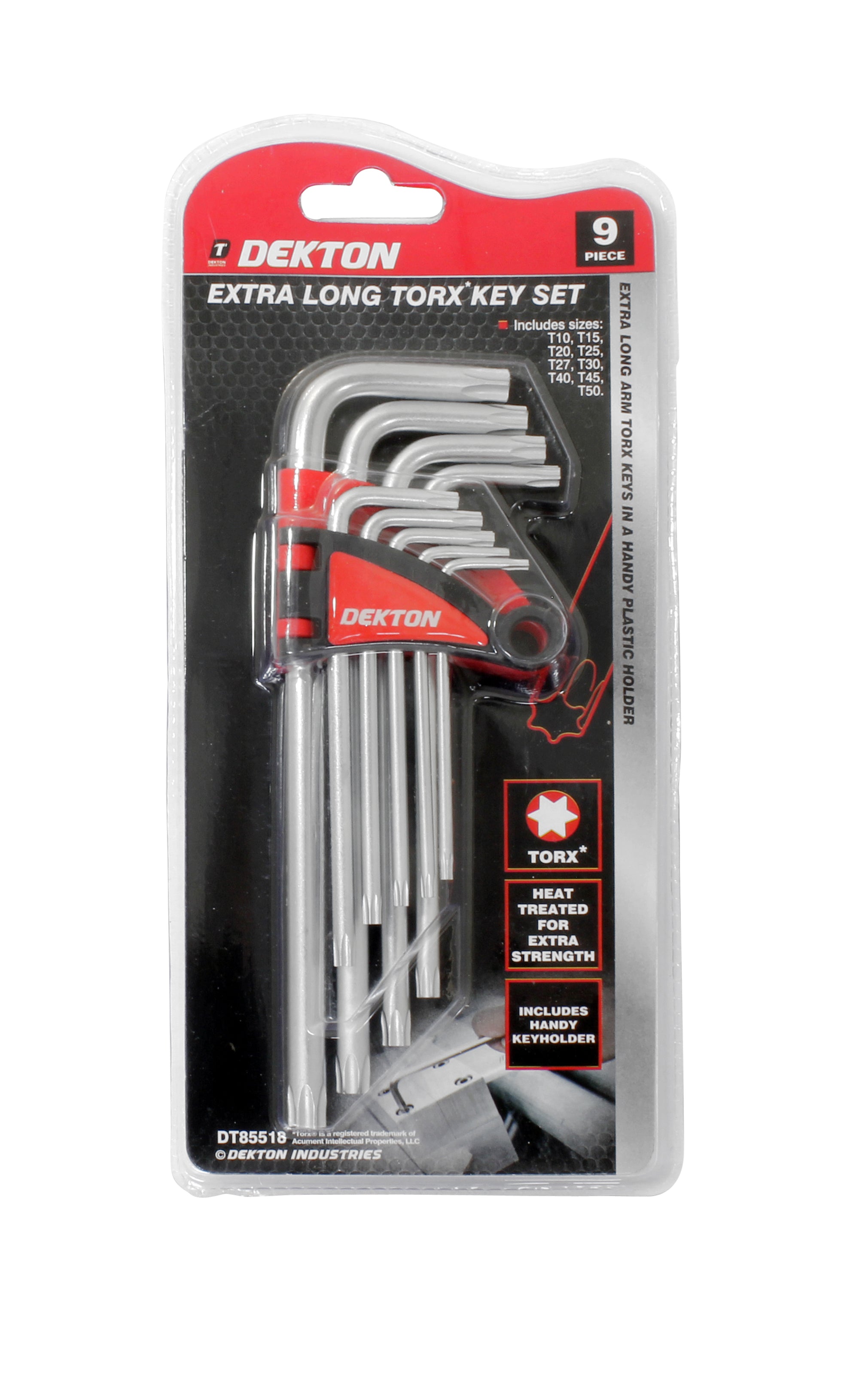 Dekton 9 Pce Long Offset Torx Key Set