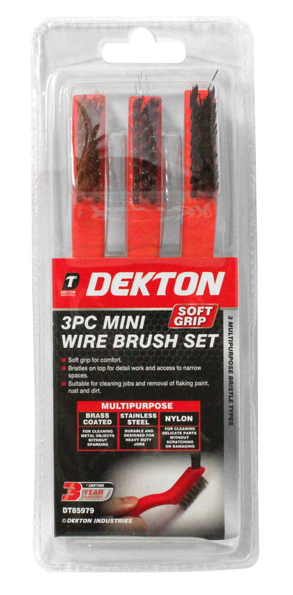 Dekton Mini Wire Brush (Set Of 3)