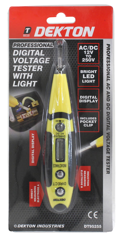 Dekton Professional Digital Voltage Tester With Light