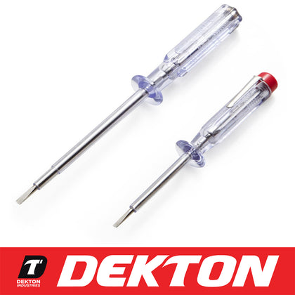 2 x Mains Circuit Tester Screw Driver Voltage Pen Electrical Test Screwdriver