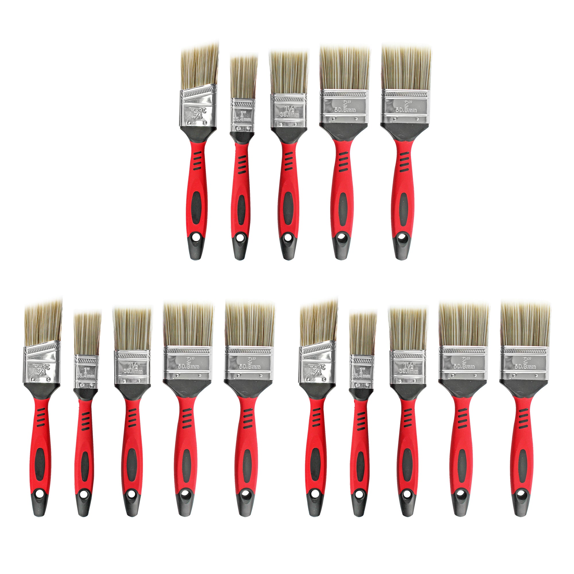 Dekton 5pc Sure Grip Paint Brush Set Professional Decorating Durable Bristle DIY