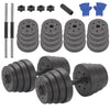 Deluxe 30Kg Dumbbells Pair of Weights Barbell/Dumbells Body Building Set Gym Kit