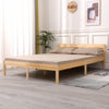 Solid Wooden Bed Frame|Pine Wood or White|Headboard|Includes Slats|Single|Double