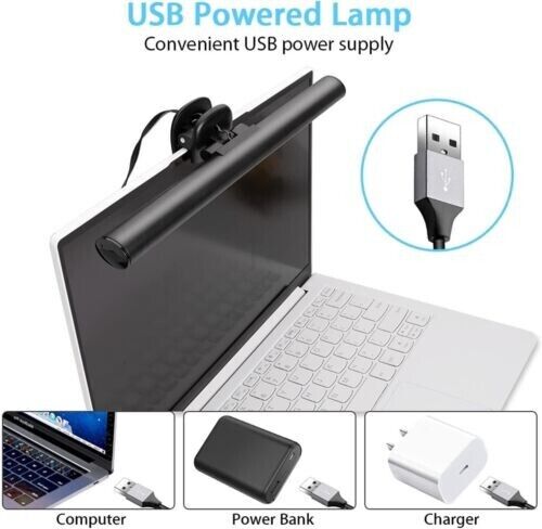 RGB Colour Changing Computer Monitor LED Light Bar Gaming Desk Screen Lamp USB