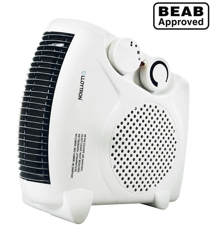 Lloytron 2000W 2Kw Upright/Flat Fan Heater Winter Warm 2 Heat setting Cool Blow