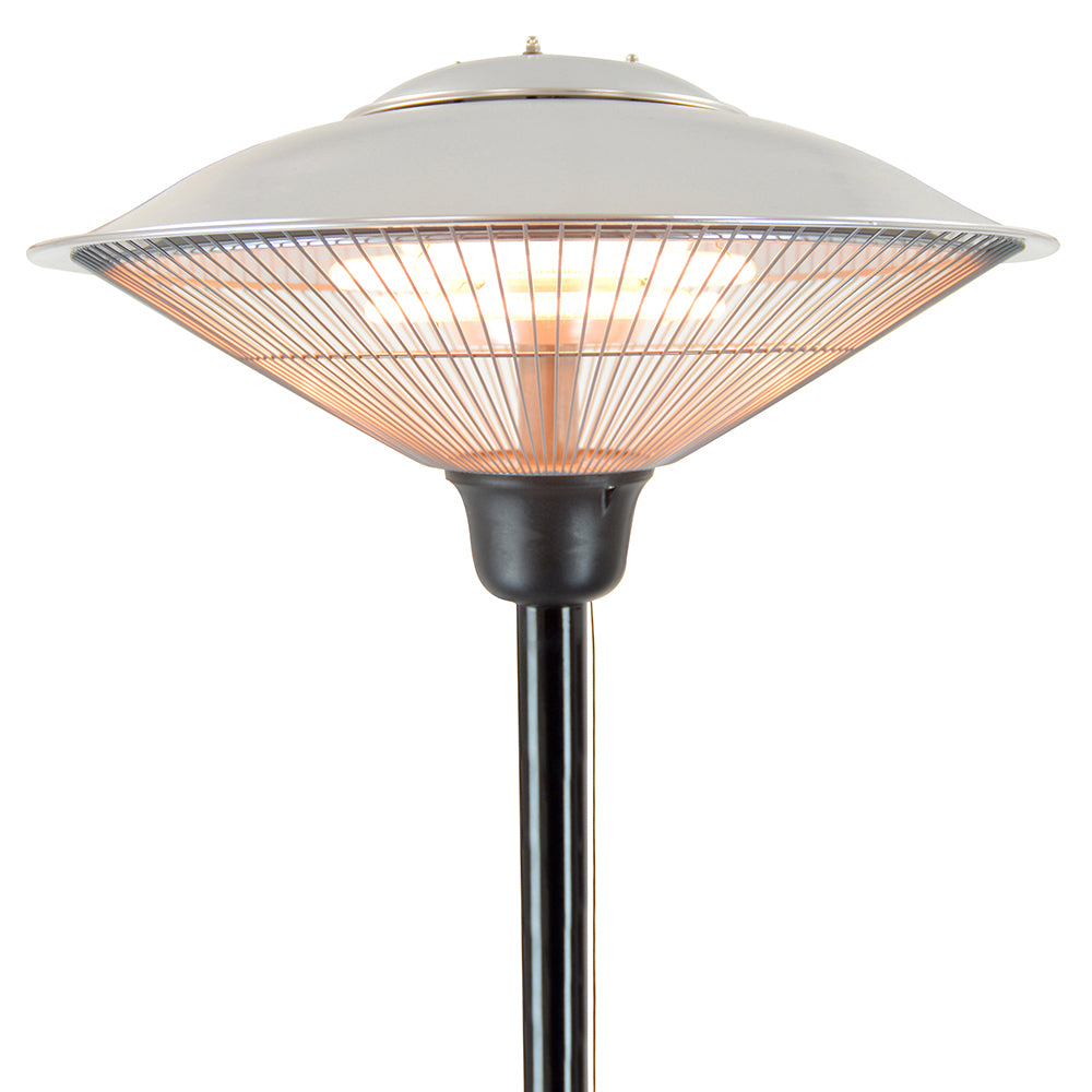 360 Degree 1500W Halogen Pedestal Free Standing Floor Heater Outdoor Garden