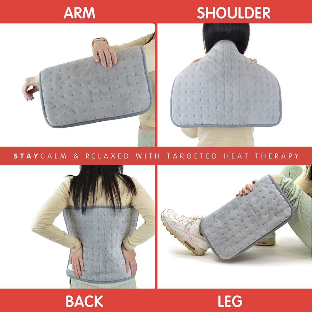 StayWarm 45x35cm Electric Heat Therapy Pad Pain Cramp Relief Warming Heating