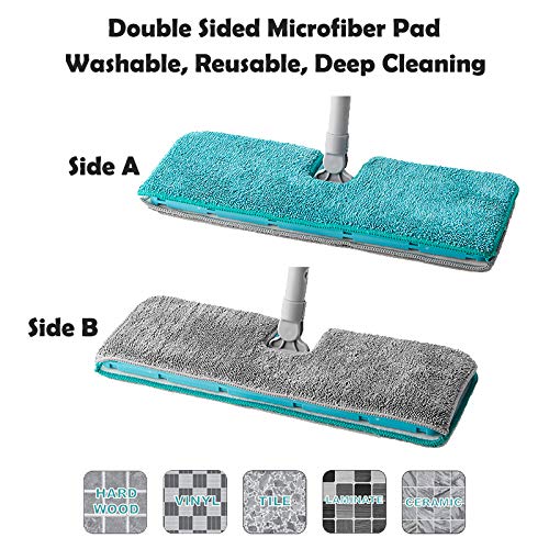 Replacement Pads for Vivo Flexible Spray Mop with Extendable Head