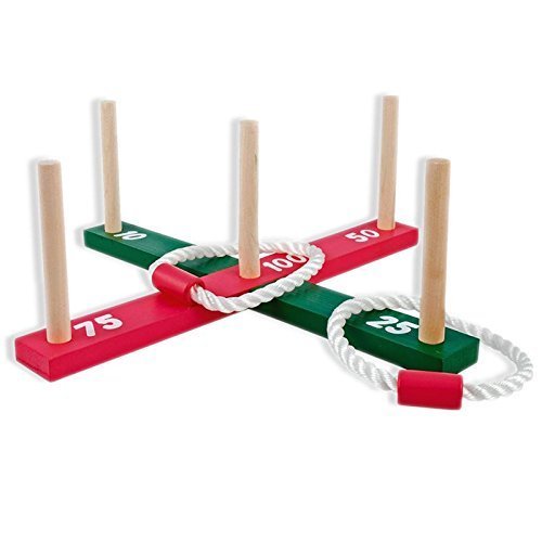 Garden Quoits Game Summer Pegs and Rope Hoopla Indoor Outdoor Family Game