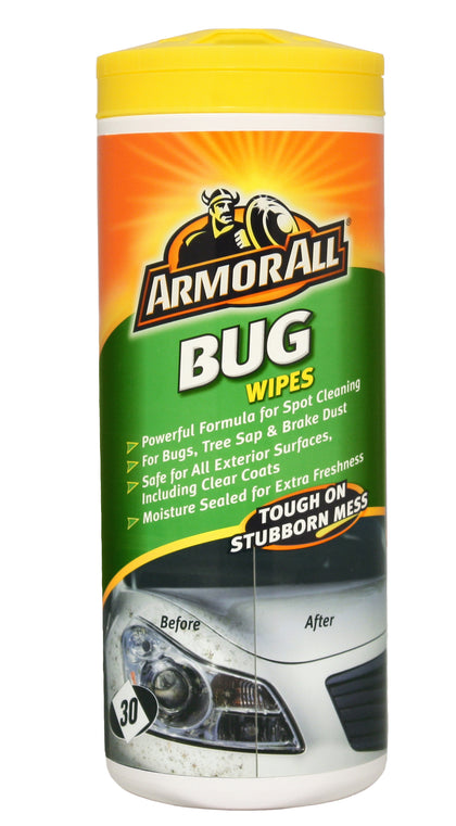 Armorall Powerful Bug Tree Sap Brake Dust Stubborn Stain Remover 30 Wipes Tub