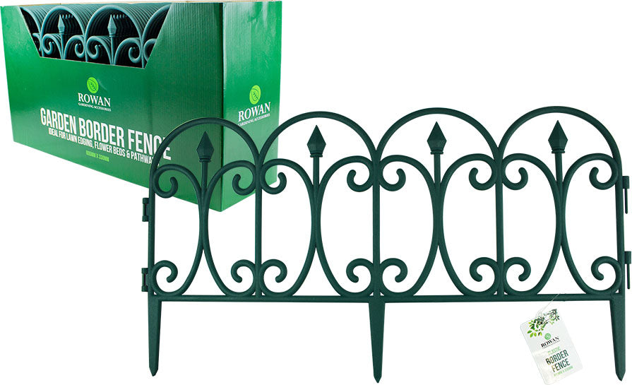 Flexible Garden Lawn Edging Plastic Wall Panel Decorative Plant Fence Green UK