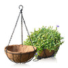 12'' Metal Wire Hanging Planter Basket with Chain Bracket Coco Liner Home Decor