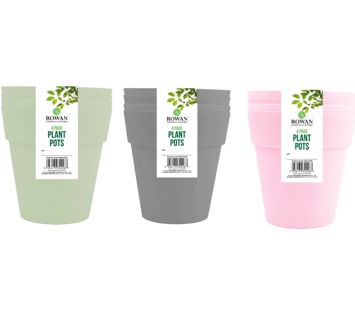 Round Plastic Flower Plant Pots Home Garden Gardening Indoor Outdoor Green House