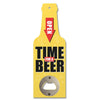 Novelty Wooden Beer Bottle Opener Holder Retro Comical Slogan Steel Gift Funny