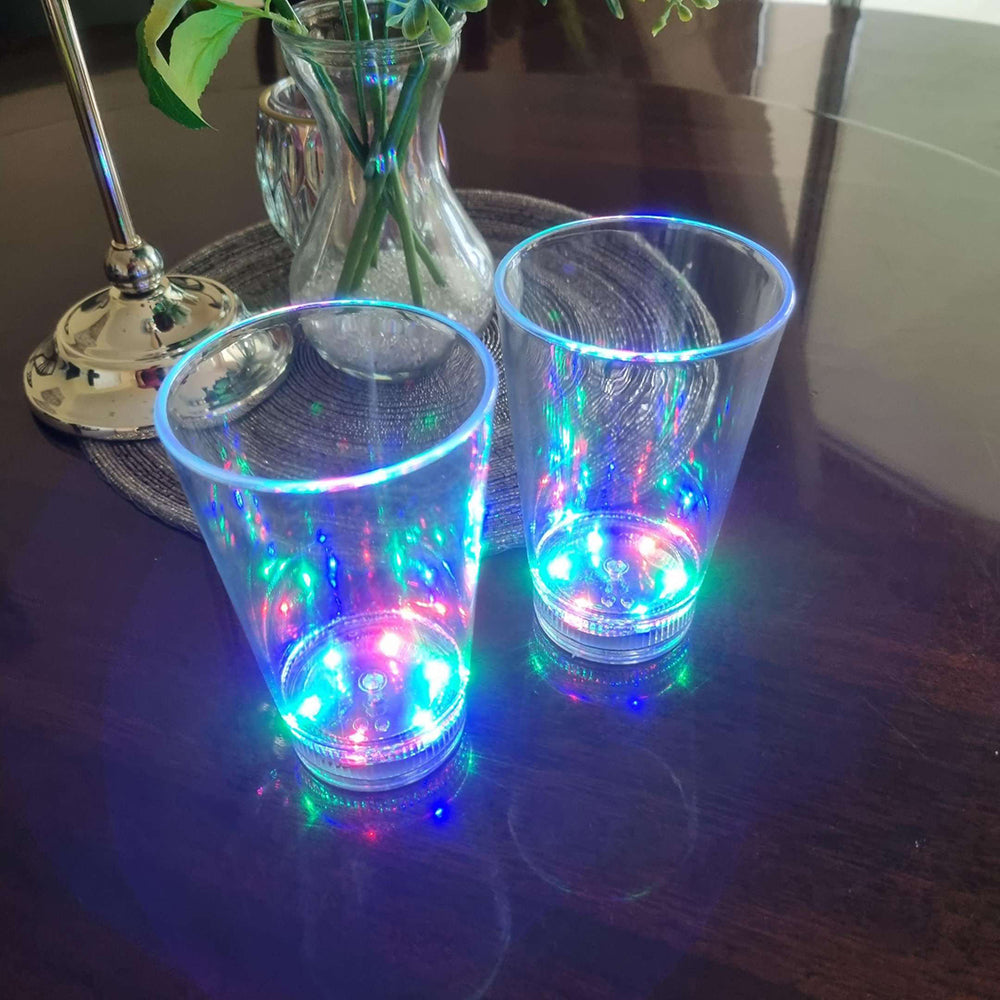 LED Light Up Drinking Glass Tumbler Party Drink Cup Fun Xmas Gift Novelty 340ML